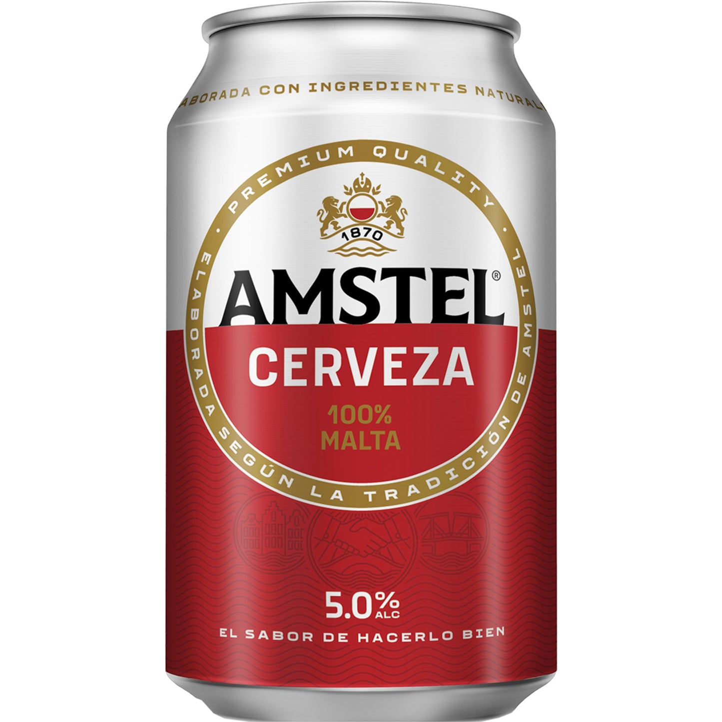 AMSTEL CERVEZA LATA 33 CL.