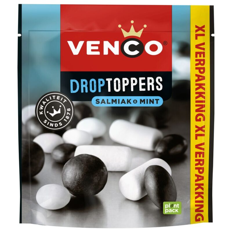 VENCO DROPTOPPERS SALMIAK MINT XXL 340 GR.