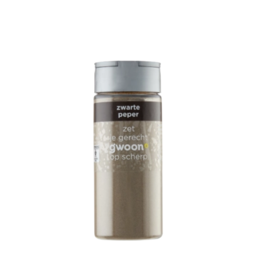 G'woon zwarte peper poeder 50 gr.