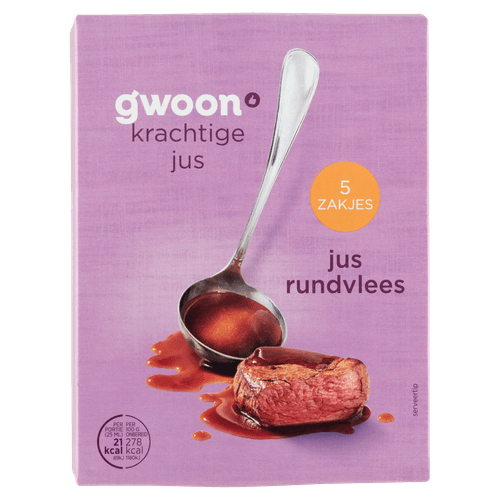 G'woon mix voor jus rundvlees 5 st. 90 gr.