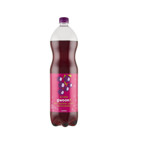 G'woon cassis fles 1,5 ltr.