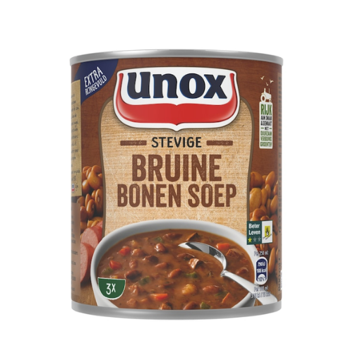 Unox stevige bruine bonensoep 800 ml.