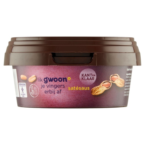 Gwoon satesaus kant & klaar 500 gr
