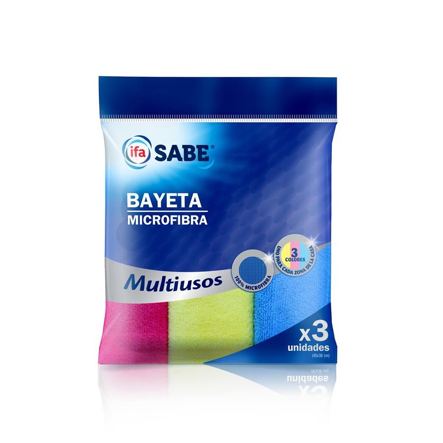 IFA-SABE BAYETA MICROFIBRA PACK 3 UND.