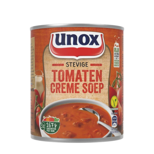 Unox stevige tomaten cremesoep 800 ml.