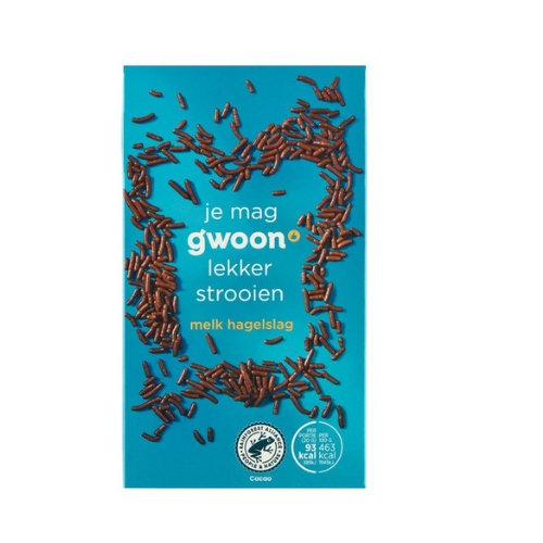 G'woon hagelslag melk 400 gr.