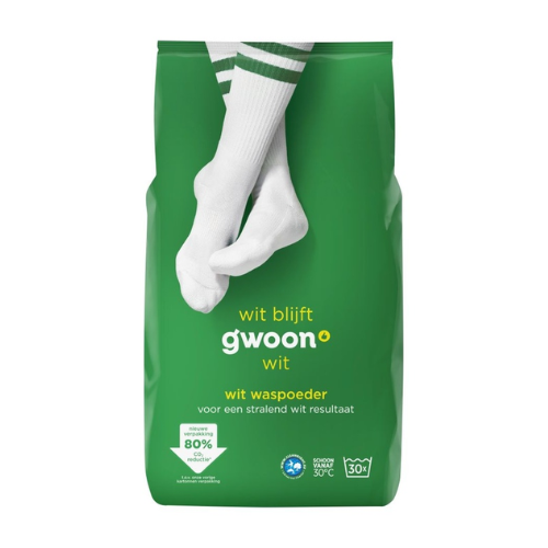 G'woon wit waspoeder 30x 2,025 kg.