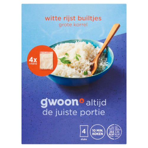 G'woon witte rijst builtjes 300 gr.