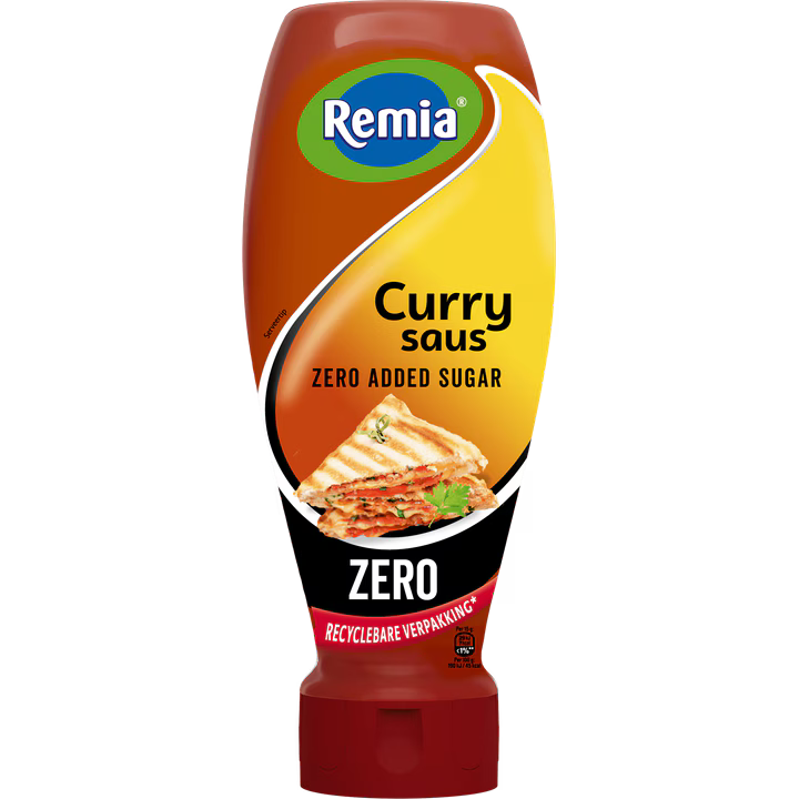 REMIA CURRY SAUS ZERO 500 ML.