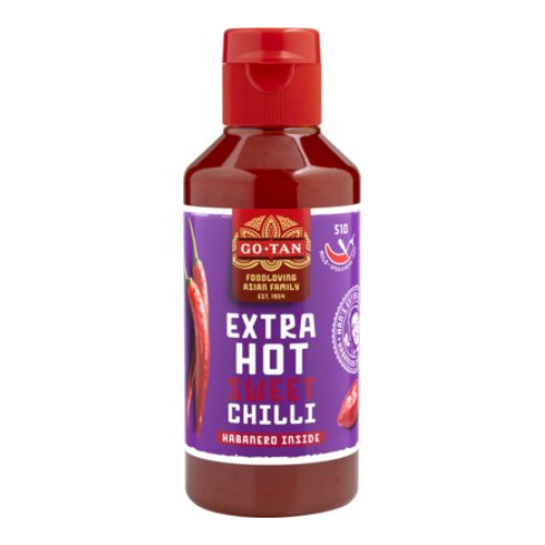 Go-tan chilisaus extra hot 270 ml.