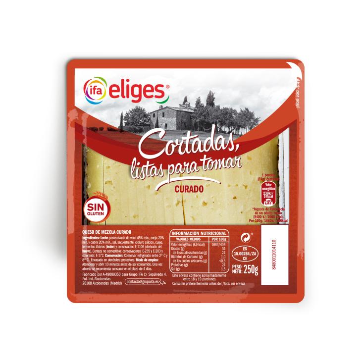 IFA-ELIGES QUESO CURADO CORTADO 250 GR.