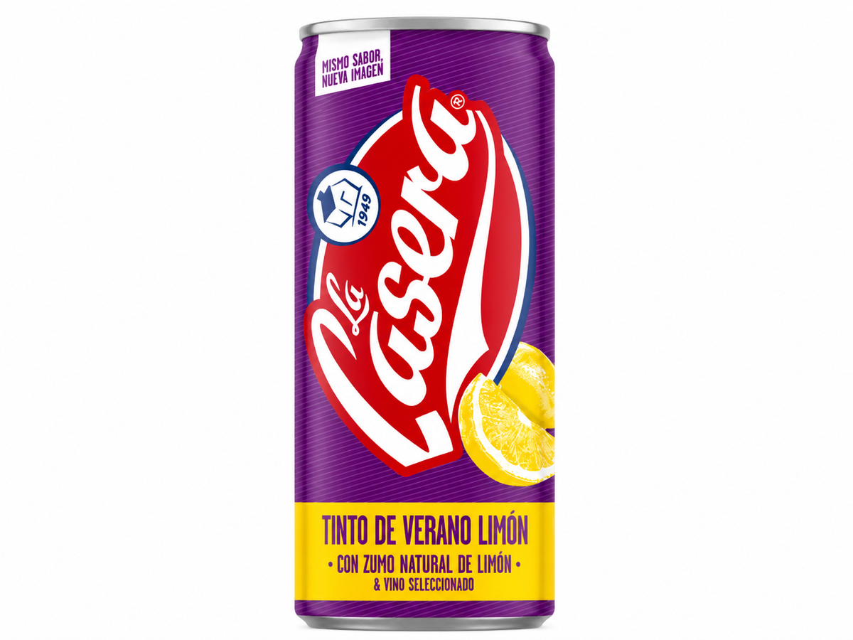 LA CASERA TINTO VERANO LIMÓN LATA 33 CL.