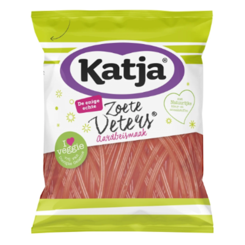 Katja zoete veters aardbei 125 gr.
