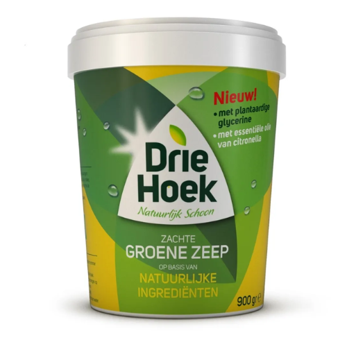 Driehoek groene zachte zeep 900 gr