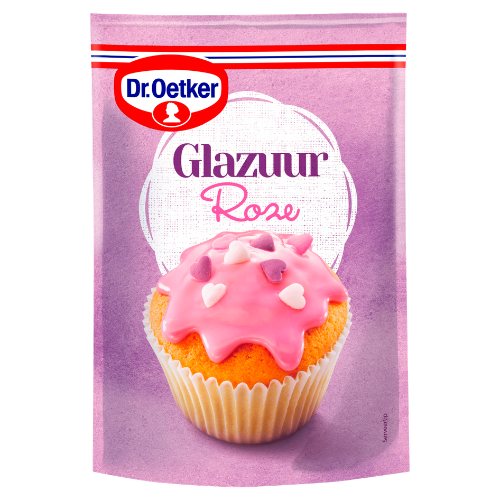Dr. oetker roze glazuur 125 gr