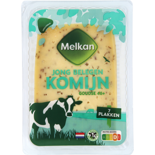 Melkan jong belegen komijn plak 7 st.