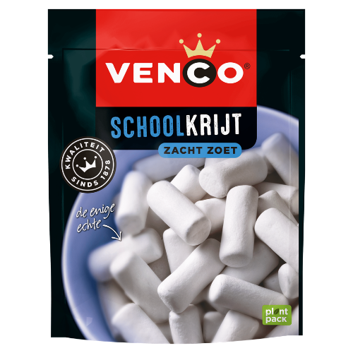 Venco schoolkrijt zacht zoet stazak 235 gr