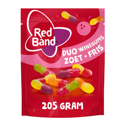 Red band winegum duo zoet fris stazak 205 gr.