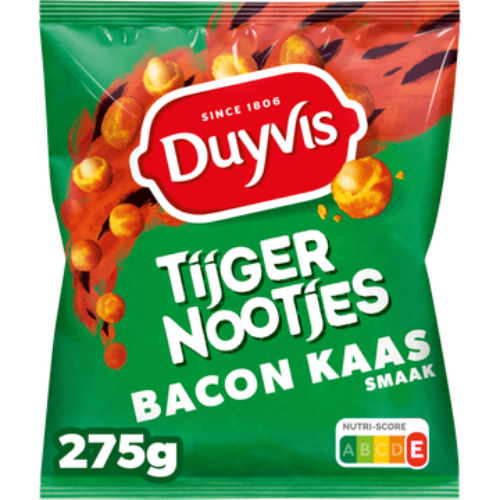 Duyvis tijgernoot bacon cheese 275 gr