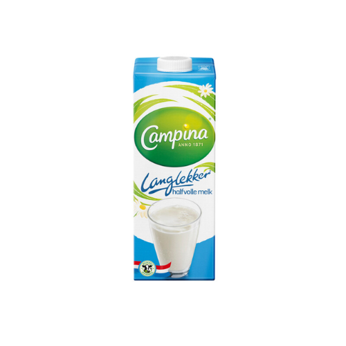 Campina langlekker melk halfvol 1 ltr