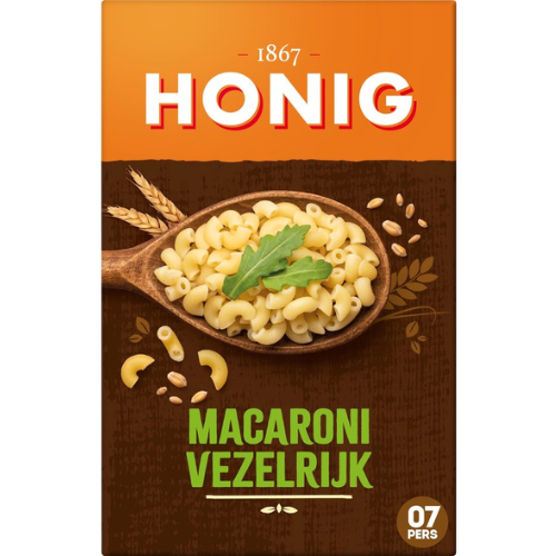 Honig macaroni vezelrijk 550 gr