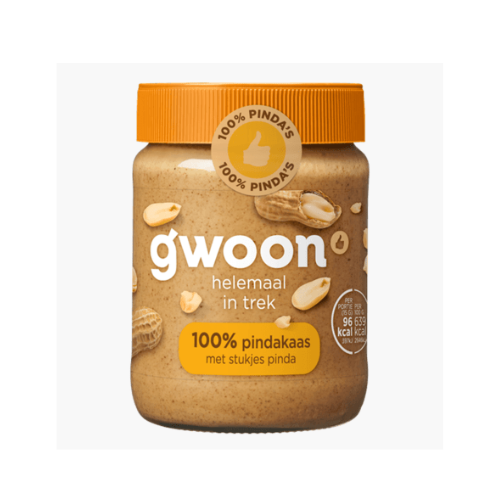 G'woon pindakaas met noot 350 gr.