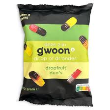 G'woon drop fruitduo's 400 gr.