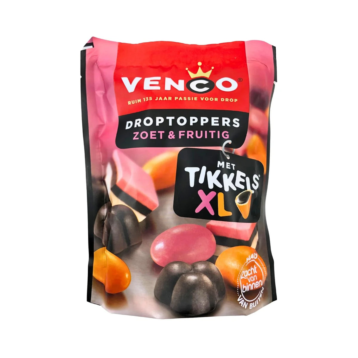 Venco droptoppers zoet & fruitig 225 gr