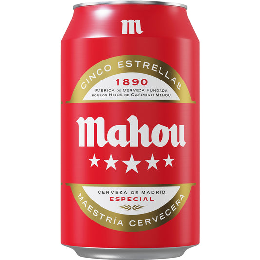MAHOU 5 ESTRELLAS LATA 33 CL.