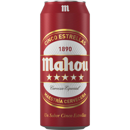 MAHOU 5 ESTRELLAS LATA 50 CL.