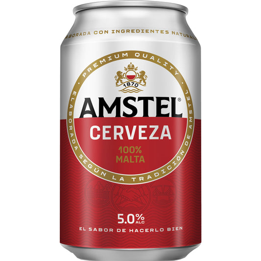 AMSTEL CERVEZA LATA 33 CL.