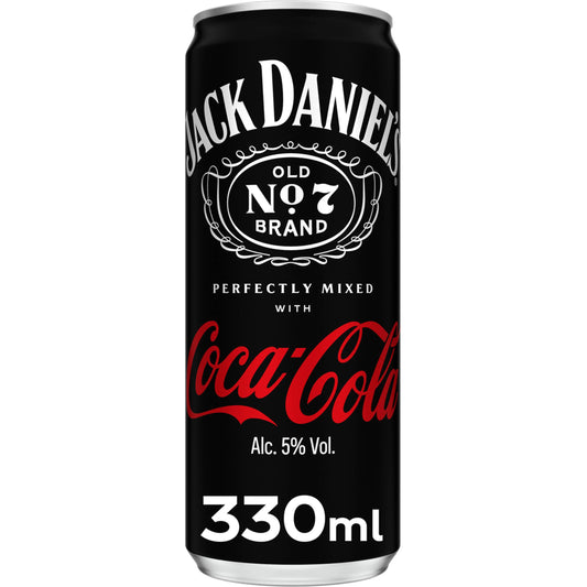 JACK DANIELS & COLA LATA 12x33 CL.