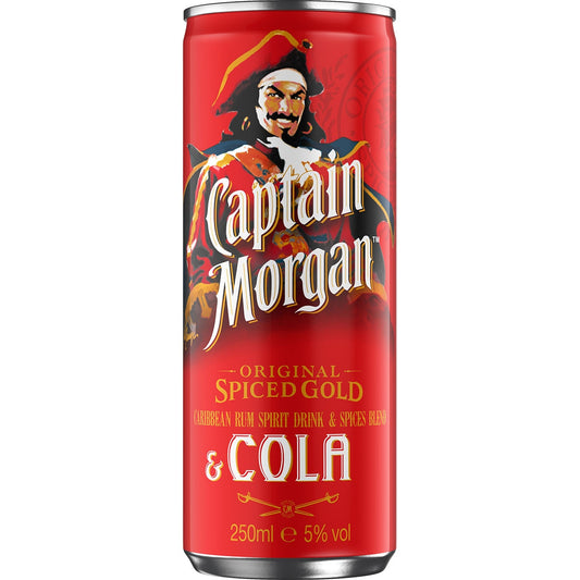 CAPTAIN MORGAN & COLA LATA 12x25 CL.