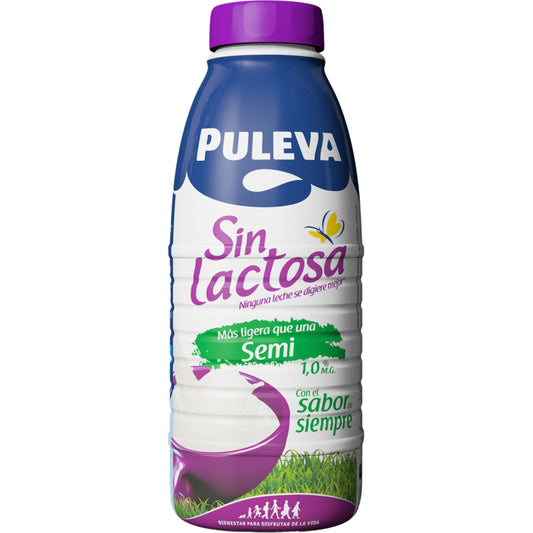 PULEVA LECHE SEMI SIN LACTOSA BOT. 1 LTR.
