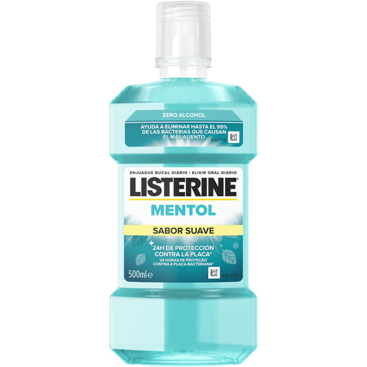 LISTERINE ENJUAGUE BUCAL MENTOL 500 ML.