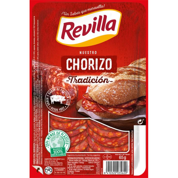 REVILLA CHORIZO TRADIC. LONCHAS 65 GR.