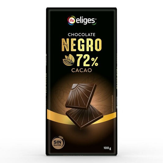 IFA-ELIGES CHOCOLATE NEGRO 72% CACAO 100 GR.