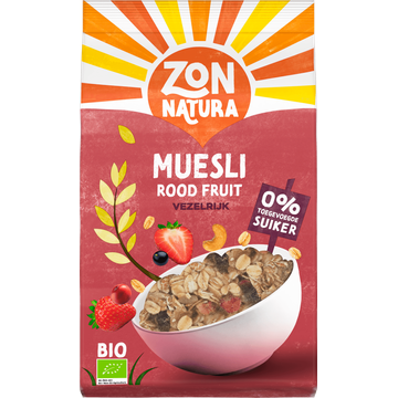 ZONNATURA BIO MUESLI ROOD 375 GR.