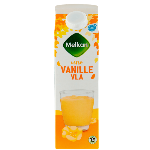 Melkan vanille vla 1 ltr.