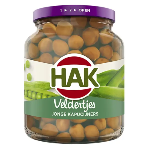 Hak veldertjes 355 gr.