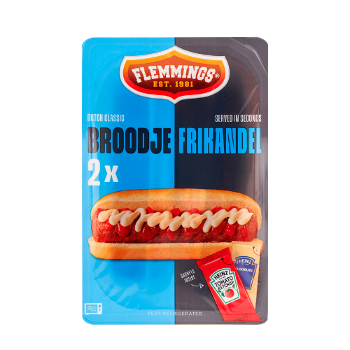 Flemmings broodje frikandel 2 st.