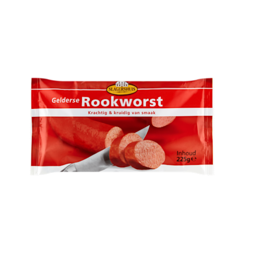 Slagershuis gelderse rookworst 225 gr.