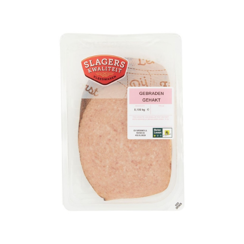 Slagerskwaliteit gebraden gehakt 150 gr.