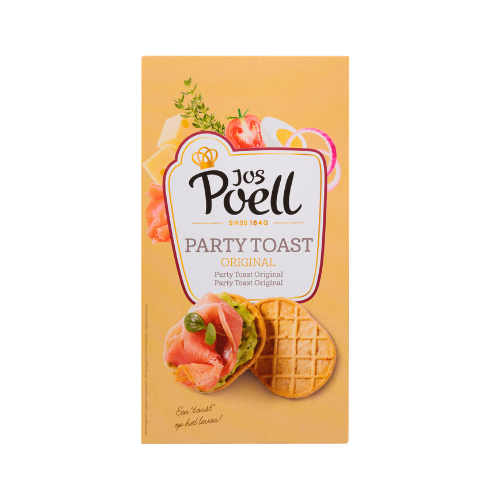 Jos poel party toast original 150 gr.