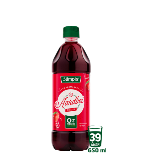 Slimpie siroop aardbei 650 ml.