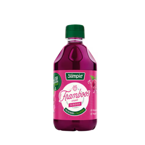 Slimpie siroop framboos 0% 650 ml.