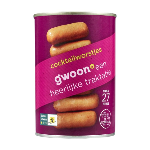 G'woon cocktailworstjes 26 st. 400 gr