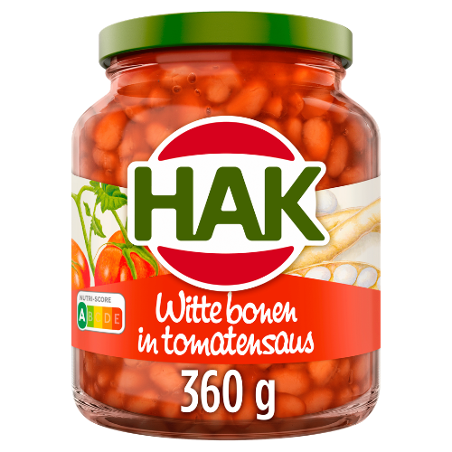 Hak witte bonen in tomatensaus 360 gr.