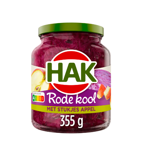 Hak rode kool met appel 355 gr.
