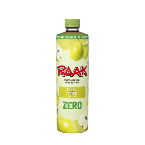 Raak siroop peer zero 750 ml.